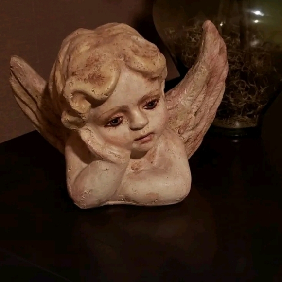 Hand Painted Angel Cherub Adorable USA - Picture 2 of 6
